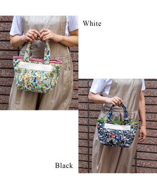 tsumori chisato CARRY 森のどうぶつたち ハンドバッグ 小サイズ ホワイト