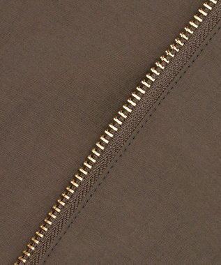 23区 【R(アール)】ナイロンライトワッシャー ペプラム ブルゾン ダークブラウン系