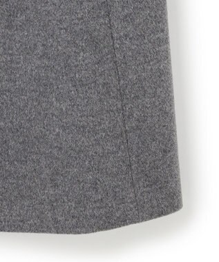 23区 L ウールカシミヤビーバー スタンドカラー  コート グレー系