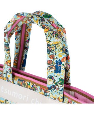 tsumori chisato CARRY 森のどうぶつたち ハンドバッグ 小サイズ ホワイト