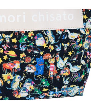 tsumori chisato CARRY 森のどうぶつたち ハンドバッグ 小サイズ ブラック
