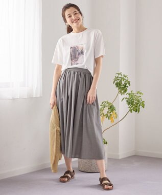 ANY オーガビッツアソートプリントTシャツ ピンクフォト