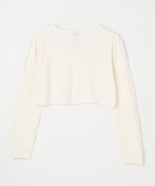 ANY KIDS 長袖 ボレロ オフホワイト