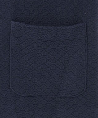 JOSEPH HOMME 新型【洗える】ヴィスコースリンクス 　ニットジャケット ネイビー系