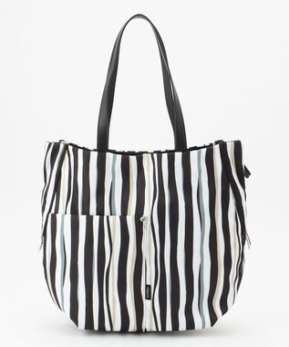 Y'SACCS 【ムック本掲載】ドローイングストライプ　トートバッグ ブラック