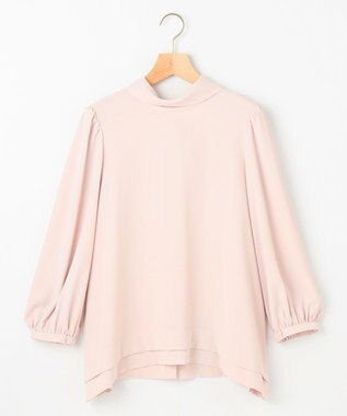 組曲 L 【KUMIKYOKU NAVY】ジョーゼットシフォン2WAY ボウタイブラウス ベージュ系