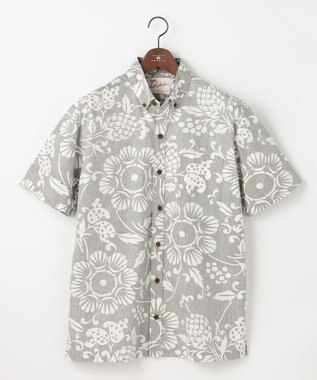 JOSEPH ABBOUD 【老舗アロハシャツブランドとコラボ・限定色あり】カハラアロハ シャツ ベージュ系7