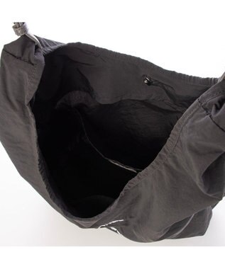 UNBILLION カシュカシュ cachecache / アニマルドローイング刺繍ナイロントート ブラック