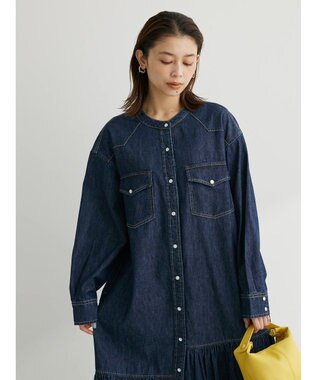 Green Parks ・ＳＵＧＡＲ　ＳＰＯＯＮ　デニムウエスタンワンピース One Wash
