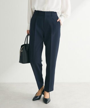 Green Parks ef-de タックテーパードパンツ