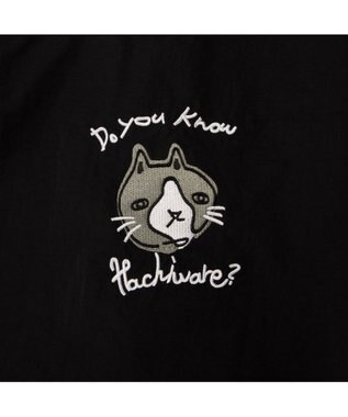 UNBILLION カシュカシュ cachecache / アニマルドローイング刺繍ナイロントート ブラック