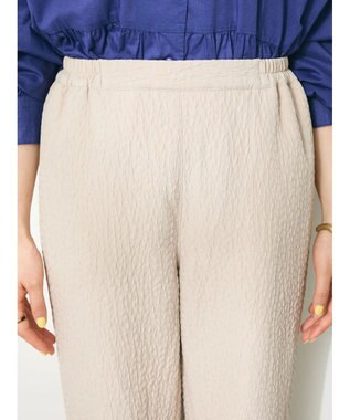 CRAFT STANDARD BOUTIQUE ふくれジャガードパンツ Gray Beige