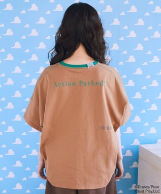 earth music&ecology 【予約】リンガーTシャツ/TOY STORY ベージュ