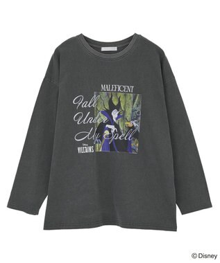 Green Parks VILLAINS/ピグメントプリント長袖Tシャツ Purple