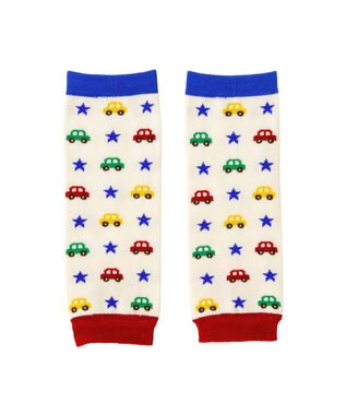 MIKI HOUSE HOT BISCUITS ドライブビーンズ＆お花キャビット レッグウォーマー マルチカラー