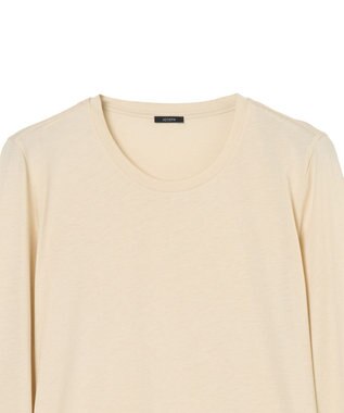 JOSEPH 【洗える】コットンシルク　ロングスリーブティーシャツ Affogato