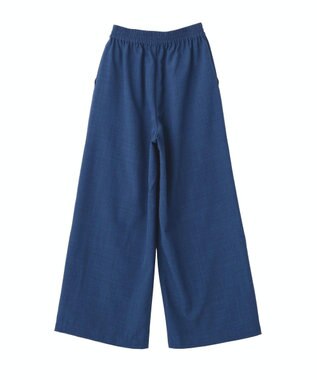 YECCA VECCA 【UVカット】サラサライージーワイドパンツ Blue