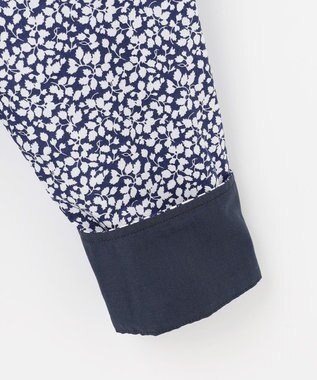 JOSEPH ABBOUD 【リバティー柄】プリントシャツ ダルブルー系5