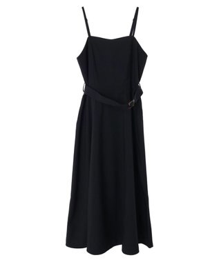 earth music&ecology ウエストマークキャミワンピース Black