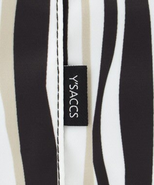 Y'SACCS 【ムック本掲載】ドローイングストライプ　トートバッグ ブラック