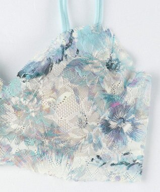 WACOAL 【GOCOCi ゴコチ】 ブラレット アウターにひびきにくい 肌あたりのやさしいレース ワイヤレス ブラジャー ノンワイヤーブラ レディース CGG297 /ワコール サックス