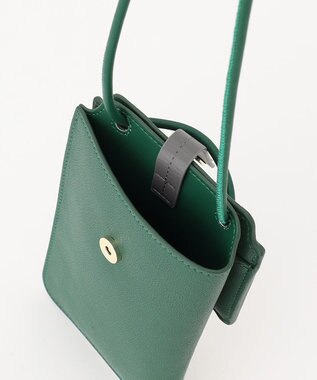 J.PRESS LADIES 【WEB限定カラーあり・セットアイテム】コインケース付き スマホ ポシェット グリーン系