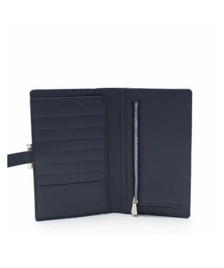 A.D.M.J. 【牛革】メタリックレザー/ガマグチ付ロングウォレット ゴールド