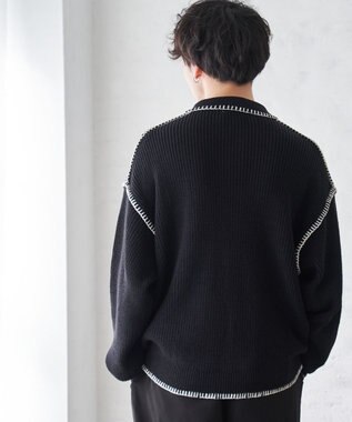 WEGO ハンドステッチポロプルオーバー ブラック
