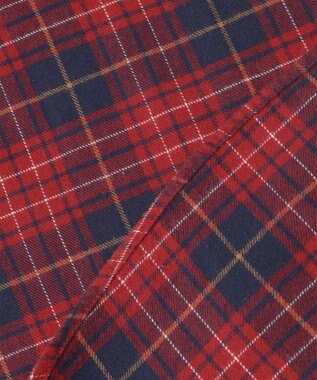 J.PRESS YORK STREET 【UNISEX】フランネル レギュラーカラーシャツ レッド系3