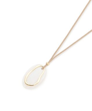 23区 【先行予約】オーバルシェル コンビ ネックレス ホワイト系