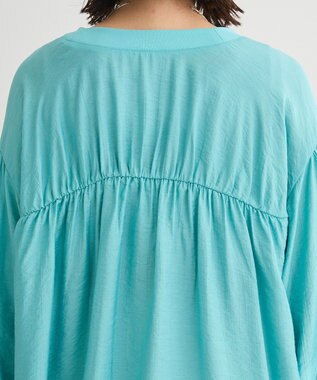 Green Parks リブドッキングシアーシャツ Blue