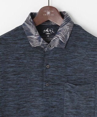 JOSEPH ABBOUD MOUNTAIN 【UNISEX】クールスキンガードポロシャツ ネイビー系