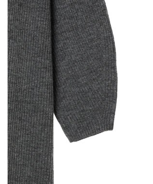 Green Parks リブニットミニワンピース Gray Mixture