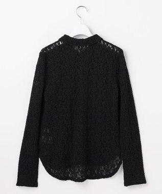 ANY SIS L レース シャツ ブラック