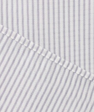 J.PRESS LADIES S 【洗える】ドビー強撚ストライプ 前開き ブラウス ラベンダー系1