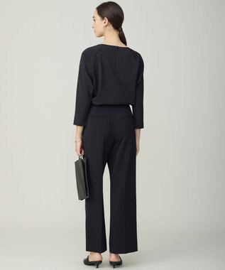 ICB L Fied スプリットラグラン Tブラウス ネイビー