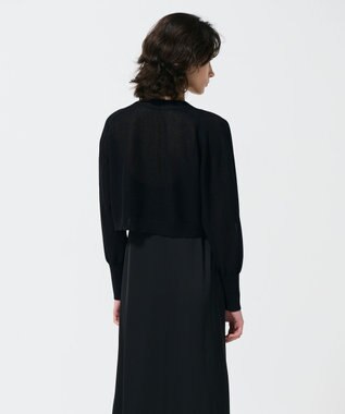 GRACE CONTINENTAL シアーカノコニットカーディガン ブラック