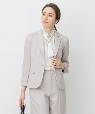 自由区 【Sサイズ有】360°FREEウォッシャブル テーラードジャケット ベージュ系