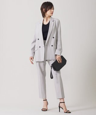 ICB 【接触冷感・UVケア・撥水・洗える】 LooseWeave テーパードパンツ トープ系