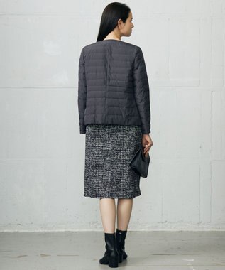 自由区 【カタログ掲載】ライトダウンリバーシブルノーカラー ジャケット スレート