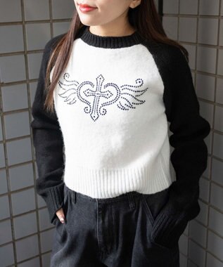 WEGO フラッフィーラグランちびニット 柄2