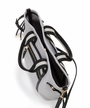 TOPKAPI 【新色追加】【TREASURE TOPKAPI】ネオプレン フロントポケット 2way ショルダー付き ミニトートバッグ グレー