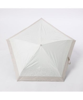 UNBILLION カシュネ cachenez /【晴雨兼用　日傘　UVカット率・遮光率100％生地使用 】PU軽量バイカラー自動開閉折りたたみ傘 ホワイト