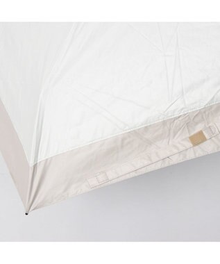 UNBILLION カシュネ cachenez /【晴雨兼用　日傘　UVカット率・遮光率100％生地使用 】PU軽量バイカラー自動開閉折りたたみ傘 ホワイト