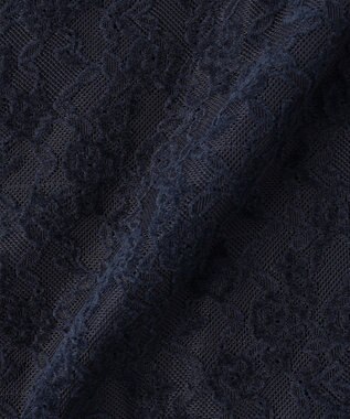 組曲 KIDS 【150-160㎝】スノウレースワンピース ネイビー