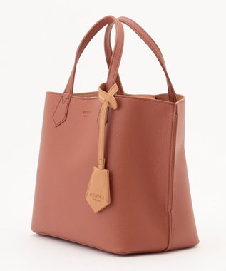 LA BAGAGERIE 【MONICA】バイカラーミディトートバッグ キャメル