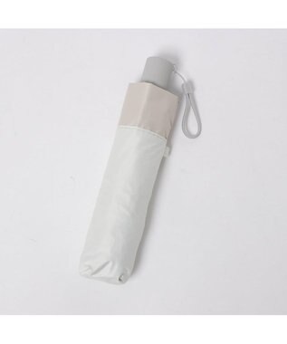 UNBILLION カシュネ cachenez /【晴雨兼用　日傘　UVカット率・遮光率100％生地使用 】PU軽量バイカラー自動開閉折りたたみ傘 ホワイト