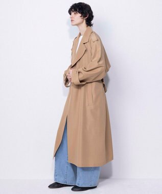 NAVE 【ReNAVE・セットアップ可/撥水加工/防シワ】ポリエステルタッサー コート キャメル系