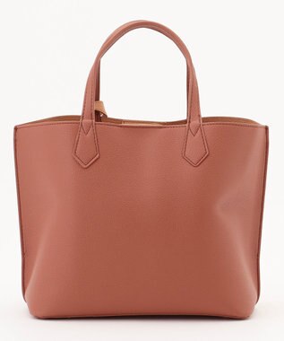 LA BAGAGERIE 【MONICA】バイカラーミディトートバッグ キャメル