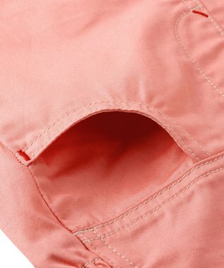 MIKI HOUSE HOT BISCUITS 【ミキハウス】【70-100cm】６分丈オーバーオール サーモンピンク